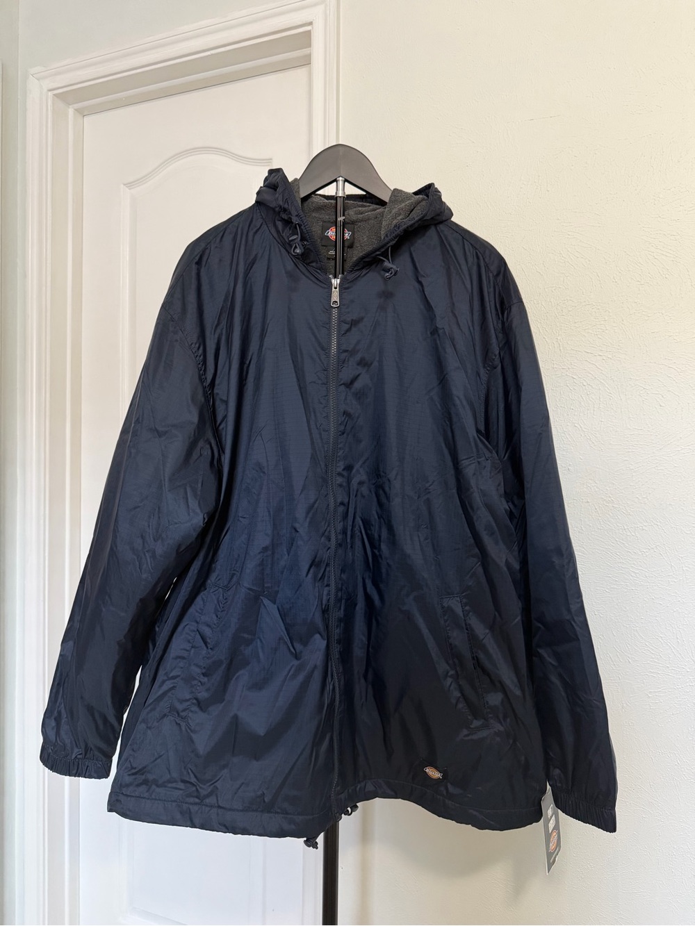 Dickies Navy Blue Hooded Windbreaker Jacket